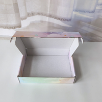 Caja de Envío de Cartón Corrugado Impresa con Diseño de Unicornio Arcoíris a Todo Color para Empaque de Regalos