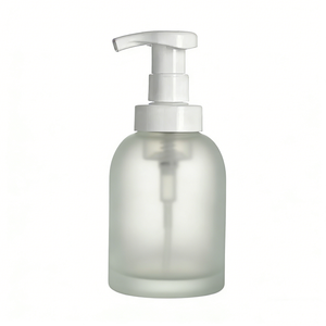 Dispensador de Jabón Redondo de Vidrio Grueso con Bomba Espumadora y Pulverizador, Grabado Mate, 8oz 12oz, Venta al por Mayor - Product Image 5