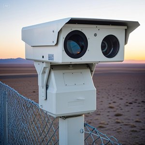 A câmera térmica infravermelha da longa distância do laser de PTZ dirige a fábrica faz sob encomenda soluções para o fogo florestal 5km 10km 20km 50km da beira do aeroporto - Product Image 1