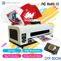 Impresora DTF A3 con Máquina de Polvo A3 30CM, Juego Completo de Impresora DTF, Perfecta para Negocios de Camisetas Personalizadas