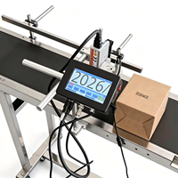 Imprimante jet d'encre automatique pour codes-barres avec convoyeur, machine de codage en ligne pour tuyaux en PVC