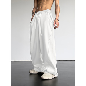 Venta Directa de Fábrica, <span class=keywords><strong>Comercio</strong></span> Exterior Transfronterizo, Pantalones Casuales Rectos Retro Estilo Americano, Diseño Holgado de Moda Urbana para Hombre - Product Image 1