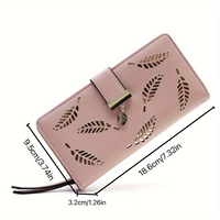 Dompet ritsleting panjang wanita Fashion dompet wanita merek mewah kustom kulit PU dompet wanita tas genggam dompet wanita