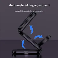 Chargeur sans fil compact pliable magnétique, écologique, en ABS, compatible avec les écouteurs Apple, la montre, multifonctionnel, rapide