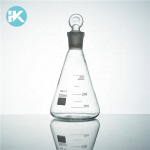 Huke tùy chỉnh 50 ~ 2000ml hình nón phòng thí nghiệm bình <span class=keywords><strong>erlenmeyer</strong></span> với tiêu chuẩn thủy tinh stopper - Product Image 5