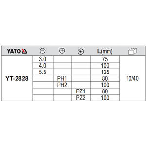 Yato Insulated Screwdriver <b>Set</b> Slotted Phillips Cross YT2827 Hand <b>Tool</b> Kit - Product Image 4