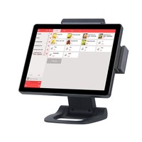 Terminal de point de vente électronique de bureau avec écran tactile de 15 pouces, système de caisse enregistreuse électronique, machine POS, DDRIII 4G