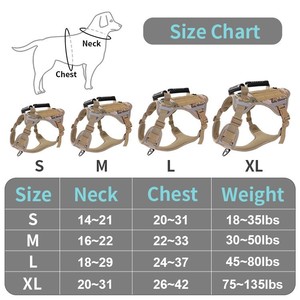 Harnais de sécurité tactique respirant et confortable de taille L, camouflage, durable, pour l'entraînement des chiens de compagnie - Product Image 3