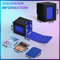 Nouvelle boîte de rangement pour cartes TCG, cartes à collectionner Commander, en cuir PU, peut contenir 100 cartes, portable, écologique, durable, housse de protection