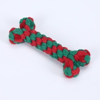 Jouet à mâcher en corde de coton pour animaux de compagnie Zoyi avec nœuds, cadeau de Noël pour chiens de petite/moyenne/grande taille, jouets résistants aux morsures pour chiens