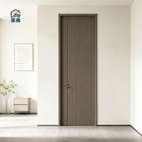 Portes intérieures en bois insonorisées modernes haut de gamme avec divers designs, portes de chambre écologiques durables adaptées à l'habitat