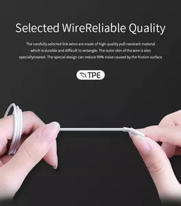 3.5MM In-tel küpe kulaklık kulaklık kontrolü Stereo kulaklık telefon oyun için siyah beyaz Handfree kulaklık