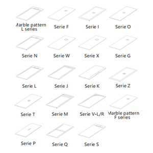 Receveur de <span class=keywords><strong>douche</strong></span> rectangulaire européen en <span class=keywords><strong>résine</strong></span> blanche, taille personnalisée, avec drain central, pour salle de bain - Product Image 3