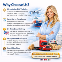 Agents d'import-export Chine vers Mexique Canada États-Unis Service de transport de marchandises Service logistique Livraison rapide DDU/DDP Expédition