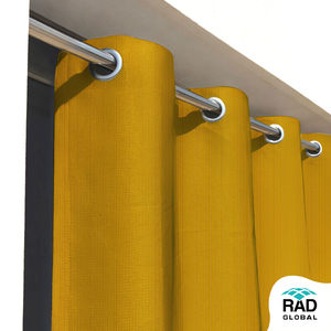 Sunflower Yellow HDPE Knitted Fabric Outdoor Curtains 325 GSM with UV Resistant Heavy Duty Weave for Bright and Cheerful Patio - Product Image 5