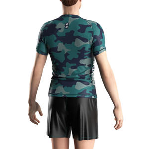 Yüksek kaliteli erkek kısa kollu Camo desen döküntü <span class=keywords><strong>Guard</strong></span> dayanıklı nefes spor su aktivite dişli süblimasyon BJJ döküntü <span class=keywords><strong>Guard</strong></span> - Product Image 6