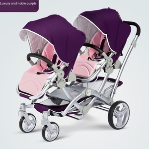 Chất lượng cao có thể gập lại <span class=keywords><strong>Twin</strong></span> bé pram du lịch thông minh hệ thống cho phép ngồi hoặc nằm xuống - Product Image 4