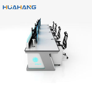 Muebles de oficina comerciales, silla de escritorio de madera y Metal para centro de comando, sala de Control, monitoreo, consola central comercial, escritorio - Product Image 2