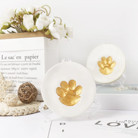 Ultimate Pawprint Keepsake Kit DIY Dog Paw Print Clay avec présentoir