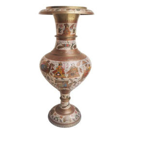 High Quality Brass Flower <b>Vase</b> With Very Beautiful <b>Engraving</b> Design Decorative Metal Flower Pot - Product Image 3