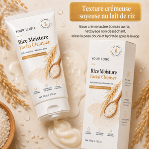 Limpiador Facial de Espuma Suave, Calmante para Piel Seca y con Sensación de Tirantez, Control de Grasa, Hidratación para Piel Sensible, con Leche de Arroz y Ceramida - Product Image 4