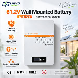 Batería Solar de Pared LIRVO Spit 51.2v 100ah 200ah, Batería de <span class=keywords><strong>Litio</strong></span> de 48v <span class=keywords><strong>5kw</strong></span> con CAN - Product Image 1