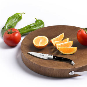 Couteau utilitaire en acier inoxydable de conception française avec boîte cadeau - Ambidextre, compatible lave-vaisselle, finition haute brillance - Product Image 2