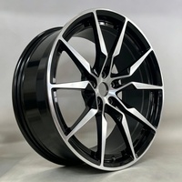 Sur mesure 12000T Forgé |   Norme DOT |   Jantes multi-branches noires brillantes usinées pour Audi A6 A7, MOQ 4 S1-00048 18-24