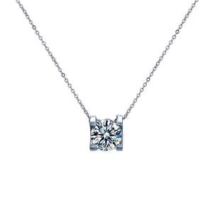 Mylove joyería 925 plata esterlina 1.0ct moisannite diamante <span class=keywords><strong>tauren</strong></span> colgante collar para mujeres con certificado GRA - Product Image 6