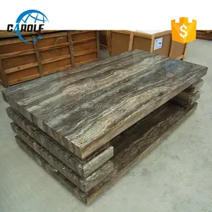 Ausgefallene graue große Marmor Couch tisch für zu Hause verwendet