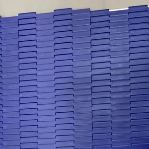 7900 Serie Platte Top Plastic Transportband Modulaire Riem Blauwe Kleur Met Food Grade