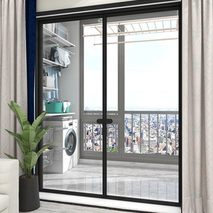 Nouveau produit tendance à <span class=keywords><strong>prix</strong></span> abordable : Portes coulissantes de salle de bain modernes en verre double vitrage, résistantes au vent, pour chambre à coucher. - Product Image 4