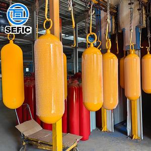 Tanque de GNC de alta presión, 356mm, 65L, 75L, 200Bar, cilindro de Gas GNC vacío, coche de acero, vehículo Triciclo de conversión de GNC para el mercado de Nigeria - Product Image 2