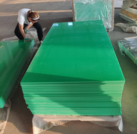 Feuille de glissement en plastique noir feuille de pe boréé/boréé hmwpe