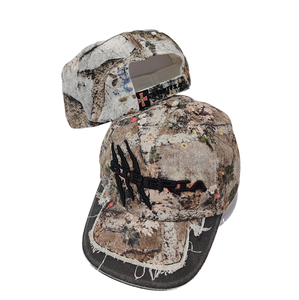 Premium <span class=keywords><strong>Luxe</strong></span> Vente en gros Usine OEM Personnalisé Sport Pêche Chasse Extérieur Forêt Camouflage A Frame 6 Panel Country Dad Cap Hat - Product Image 5