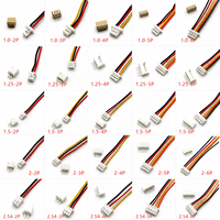 SH1.0 JST1.25 ZH1.5 PH2.0 XH2.54 Konektor Female+Male 2/3/4/5/6/7/8/9/10P Plug Dengan Kabel 10/20/30cm