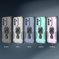 Nouvelle Arrivée 2026 – Coque de Téléphone Tendance Populaire Antichoc en PC+TPU avec Anneau Métallique à 360° pour Samsung A57