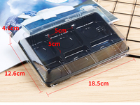 Kotak Sandwich Mini PET Transparan, Kotak Penyimpanan Makanan Plastik, Buatan Guangdong, Kotak Takoyaki