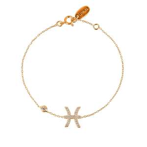 Di Vendita Caldo di modo Dei Monili In Oro Rosa Placcato Segno Zodiacale Del Braccialetto Delle Donne Astrologia Braccialetto di Perline per Le Donne - Product Image 1