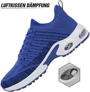 Zapatillas deportivas ligeras para mujer, zapatos informales transpirables con cojín de aire, color negro, para correr, venta al por mayor, 2021 - Product Image 2