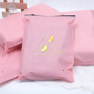 <span class=keywords><strong>Bolsa</strong></span> de Plástico con Cierre Ziplock, Translúcida, Mate, Esmerilada, con Logotipo Personalizado, para Ropa - Product Image 3