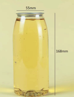 Boîtes en plastique PET pour jus de fruits de 250 ml, 330 ml, 500 ml, 650 ml, 720 ml avec couvercles faciles à ouvrir