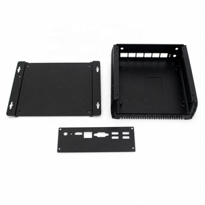 Boîtier Mini PC en Aluminium, Surface Anodisée, Extrusion CNC, Châssis ITX Mince, Noir Argent, Boîtier Industriel pour Projets Électroniques - Product Image 3
