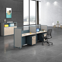 Perlengkapan Kantor Workstation Harga Pabrik, Modern untuk Call Center, PC, Kantor, Bilik Kerja Portabel, Meja Workstation, Partisi Kantor