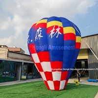 Ballon publicitaire gonflable personnalisé en tissu Oxford, impression numérique durable, facile à utiliser avec souffleur pour publicité extérieure