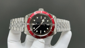 Montre mécanique de haute qualité 41MM ZF Factory en acier inoxydable 316l avec mouvement ETA 2824, montre noire - Product Image 2