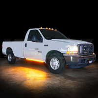 2PC 62inch LED Strip Light Kits pour Voitures Camions Blanc/Ambre Signaux de Courtoisie Bande Fusible 12V Marqueur Latéral Nouveau