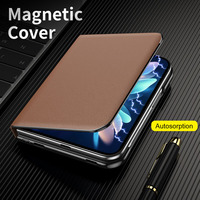 Étui de téléphone pliable magnétique en cuir PU de luxe avec support horizontal, antichoc, couverture intégrale pour iPhone Duo, coque premium