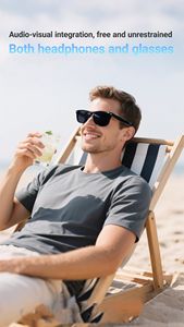 Lunettes intelligentes F16 tendance, traducteur IA, appels BT, lunettes intelligentes avec caméra à distance, lecture de musique, lunettes intelligentes avec caméra IA - Product Image 2