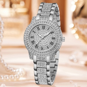 Conjunto de Reloj de Lujo para Mujer, Reloj de Pulsera de Cuarzo con Pedrería, Conjunto de Joyería, Regalo para Damas - Product Image 5
